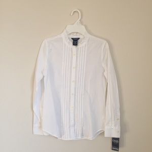 👸🏻Chaps Ruffle Neck Dress Shirt